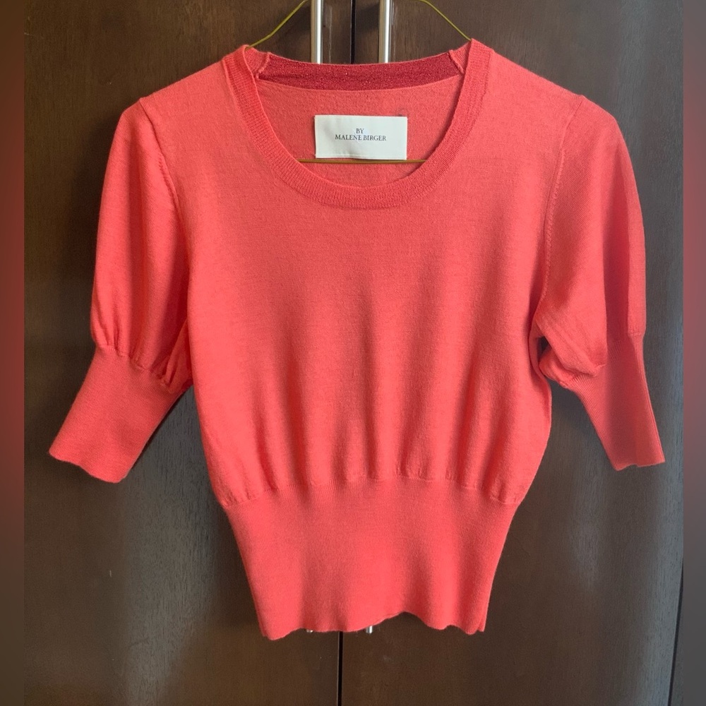 By Malene Birger Coral Knit Top
